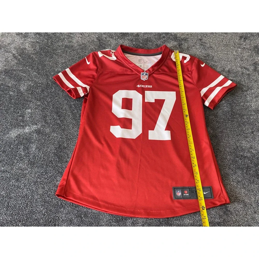 Nike San Francisco 49ers Nick Bosa 97 Red Jersey Womens Small NFL On Field